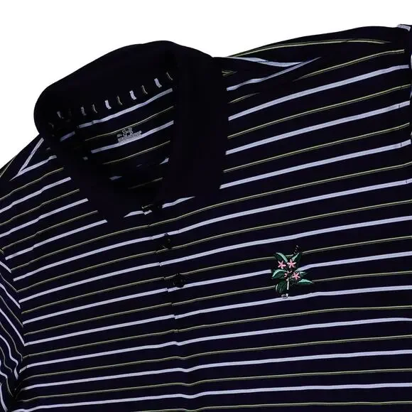Under Armour Laurel Valley Performance Striped Golf Polo Shirt Men's XXL - Picture 1 of 8